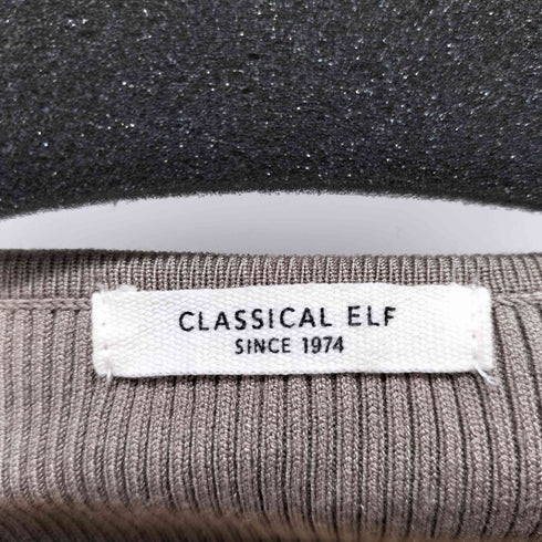 クラシカルエルフ CLASSICAL ELF 胸元ドレープデザインニット レディース JPN:S