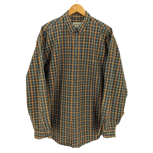 エディーバウアー Eddie Bauer 白タグ コットンチェック柄BDシャツ メンズ