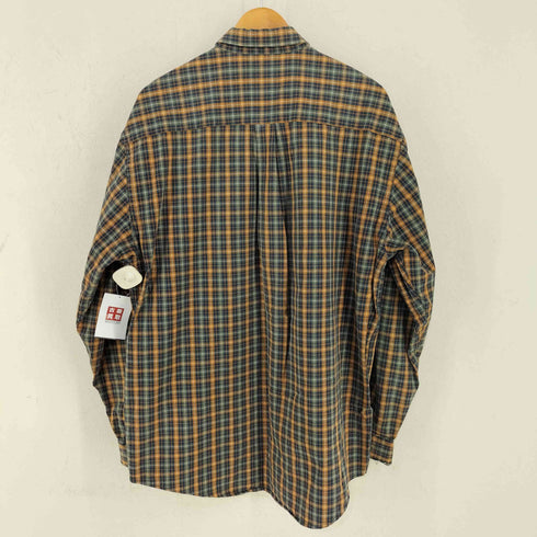 エディーバウアー Eddie Bauer 白タグ コットンチェック柄BDシャツ メンズ