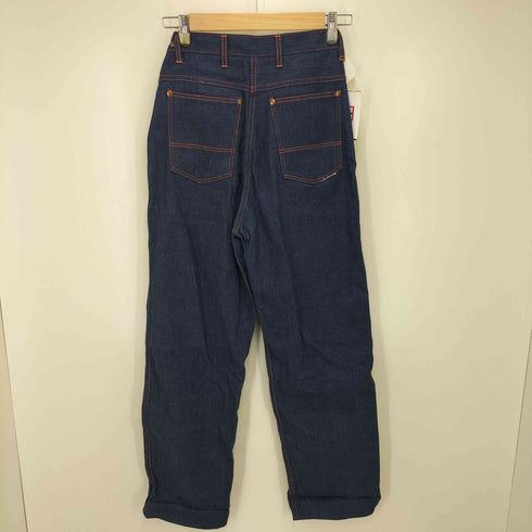 棒TALON サイドジップ レッドステッチ デニム パンツ レディース