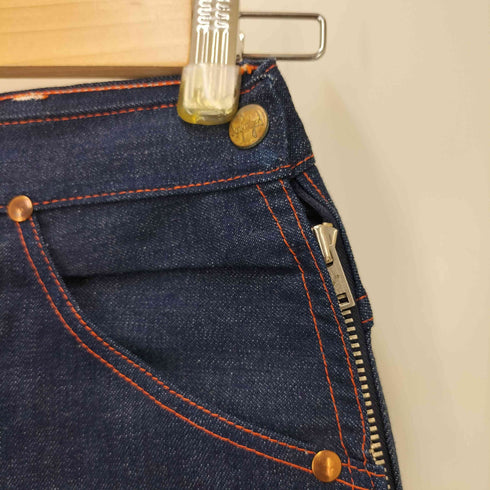 棒TALON サイドジップ レッドステッチ デニム パンツ レディース