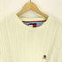 トミーヒルフィガー TOMMY HILFIGER 刺繍 ロゴ ケーブル コットン ニット セーター メンズ import:M