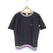 チャンピオン Champion REVERSE WEAVE リバースウィーブ スクリプト ロゴ 刺繍 リブライン S/S スウェット Tシャツ メンズ import:L