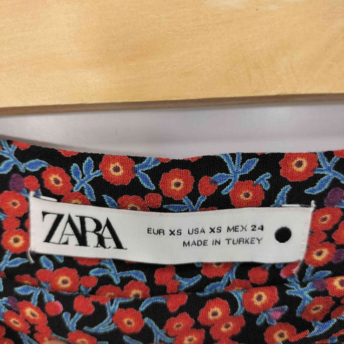 ザラ ZARA 花柄フレアスカート レディース import:XS