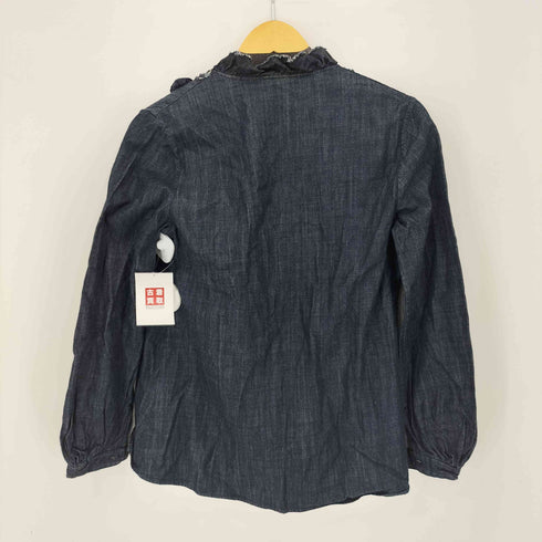 フォーティーファイブアール 45R 藍ダンガリーインドカディ フリルカシュクール レディース JPN:1