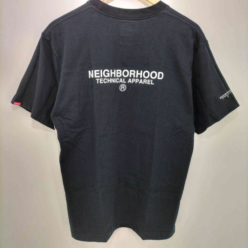 ネイバーフッド NEIGHBORHOOD 両面ロゴプリント ショートスリーブ クルーネックTシャツ メンズ JPN:1