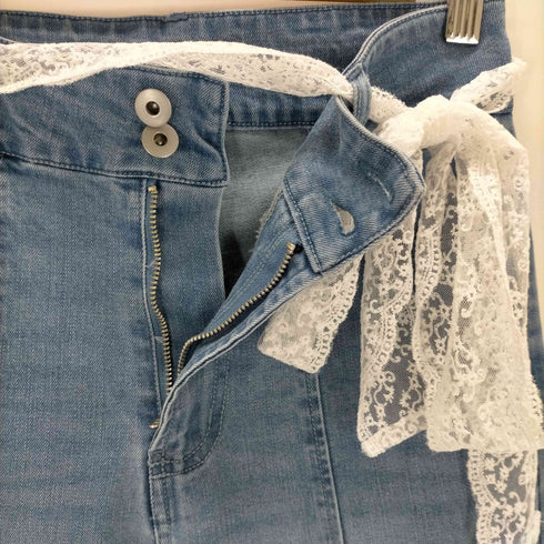 マジェスティックレゴン MAJESTIC LEGON レースベルトセット裾リボンデニム レディース JPN:M