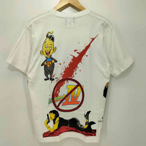 ヘッドグーニー HEADGOONIE 両面プリント 招き猫 ショートスリーブクルーネックTシャツ メンズ MEDIUM