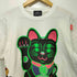 ヘッドグーニー HEADGOONIE 両面プリント 招き猫 ショートスリーブクルーネックTシャツ メンズ MEDIUM