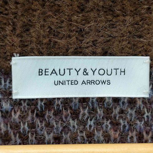 ビューティーアンドユースユナイテッドアローズ BEAUTY & YOUTH UNITED ARROWS BY チェック シャギーニット Vネック カーディガン レディース FREE