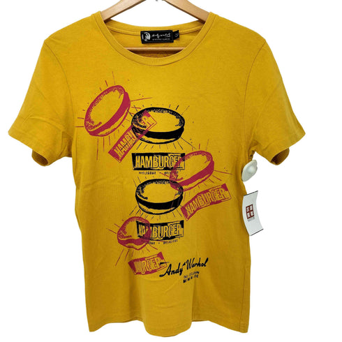 アンディウォーホル バイヒステリックグラマー andy warhol by HYSTERIC GLAMOUR ハンバーガープリント ショートスリーブ クルーネックTシャツ メンズ JPN:S