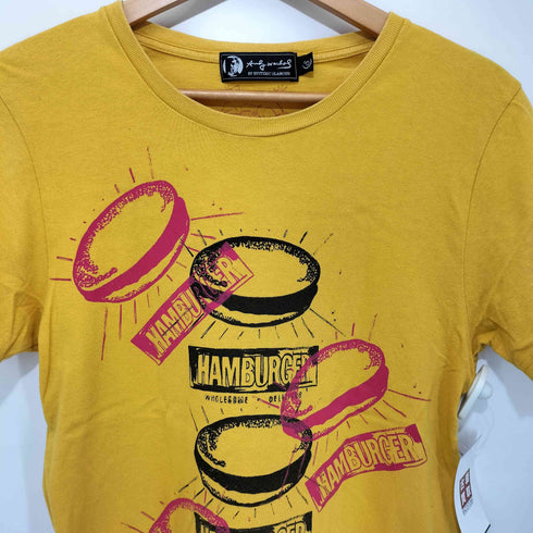 アンディウォーホル バイヒステリックグラマー andy warhol by HYSTERIC GLAMOUR ハンバーガープリント ショートスリーブ クルーネックTシャツ メンズ JPN:S