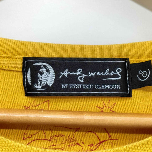 アンディウォーホル バイヒステリックグラマー andy warhol by HYSTERIC GLAMOUR ハンバーガープリント ショートスリーブ クルーネックTシャツ メンズ JPN:S