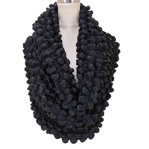 イッセイミヤケ ISSEY MIYAKE 13AW ポップコーン 3D プリーツ スヌード レディース