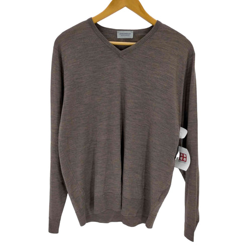 ジョンスメドレー JOHN SMEDLEY メリノウール Vネックニット メンズ JPN:L