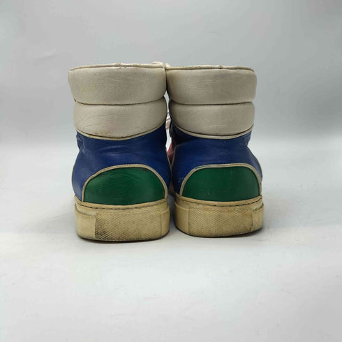 バレンシアガ BALENCIAGA イタリア製 PELLE S.GOMM クレイジー パターン レザー ハイカット スニーカー メンズ EUR:41
