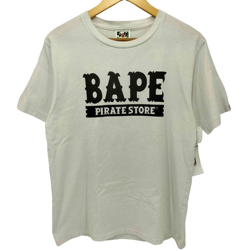 アベイシングエイプ A BATHING APE 両面プリント ショートスリーブ クルーネックTシャツ メンズ JPN:M