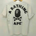 アベイシングエイプ A BATHING APE 両面プリント ショートスリーブ クルーネックTシャツ メンズ JPN:M
