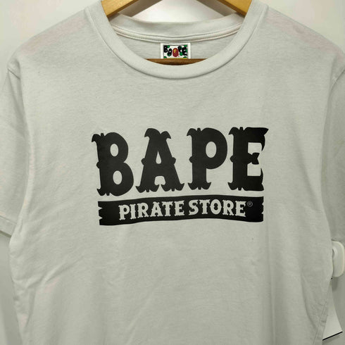 アベイシングエイプ A BATHING APE 両面プリント ショートスリーブ クルーネックTシャツ メンズ JPN:M