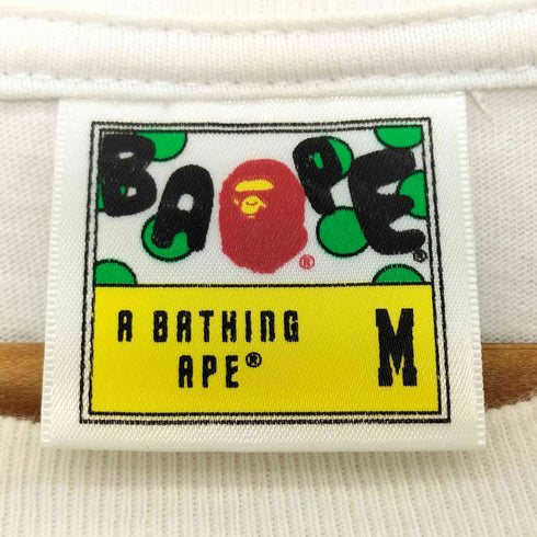アベイシングエイプ A BATHING APE 両面プリント ショートスリーブ クルーネックTシャツ メンズ JPN:M