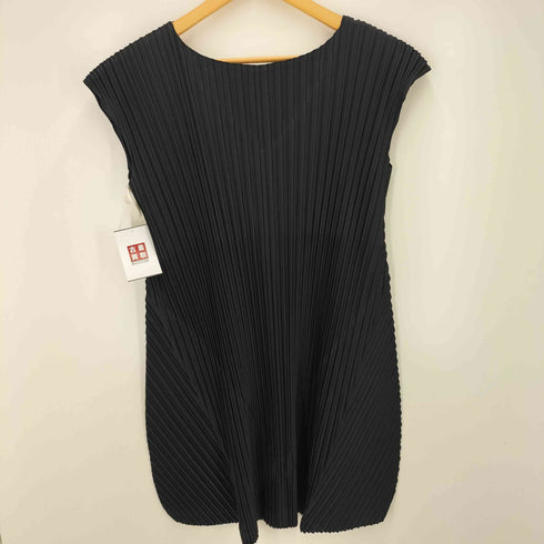 プリーツプリーズイッセイミヤケ PLEATS PLEASE ISSEY MIYAKE 12SS プリーツ ノースリーブ ワンピース レディース JPN:4