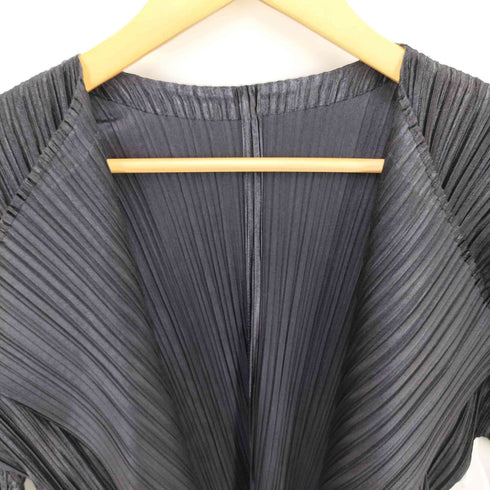 プリーツプリーズイッセイミヤケ PLEATS PLEASE ISSEY MIYAKE 15SS プリーツ ガウン カーディガン レディース JPN:3