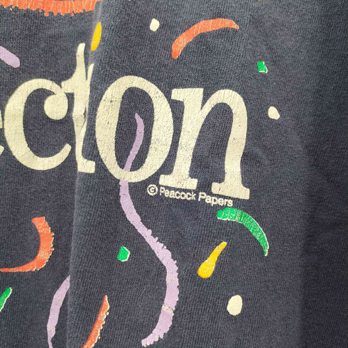 90S ©PEACOCK PAPERS AGED TO PERFECTION シングルステッチTシャツ メンズ