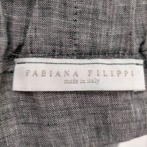 fabiana filippi イタリア製 ロングフレアアシンメトリースカート リネンシルク レディース JPN:XS