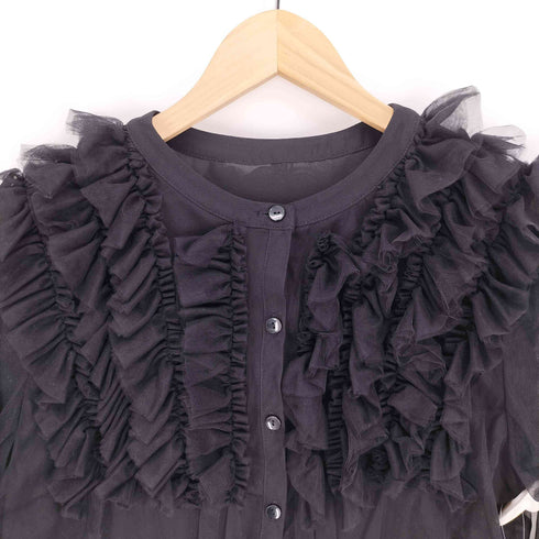 ジャスグリッティー JUSGLITTY 24SS エアリー フリルカラー ブラウス レディース JPN:2
