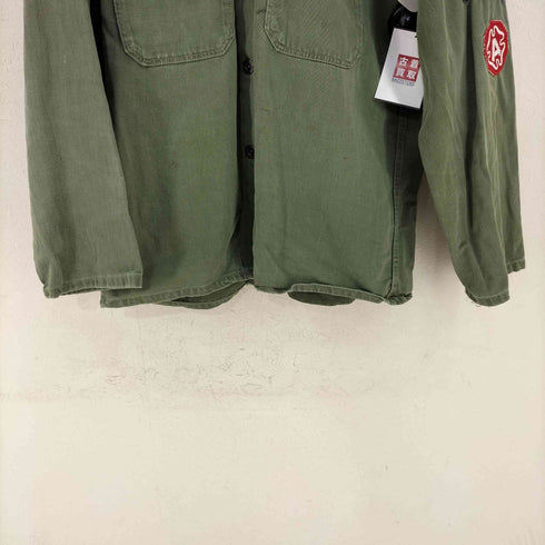 ユーエスアーミー U.S. ARMY 40S~50S 月桂樹ボタン ユーティリティシャツ メンズ