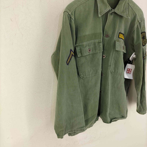 ユーエスアーミー U.S. ARMY 40S~50S 月桂樹ボタン ユーティリティシャツ メンズ