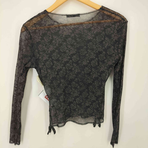 イッセイミヤケ ISSEY MIYAKE 13SS シアー ジャガード セカンドスキン トップ レディース JPN:2