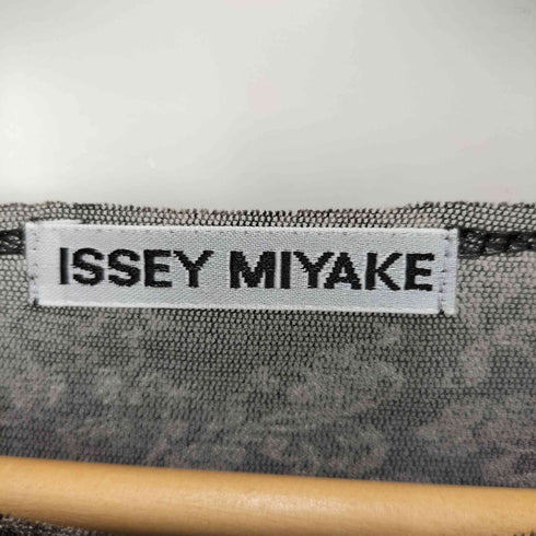 イッセイミヤケ ISSEY MIYAKE 13SS シアー ジャガード セカンドスキン トップ レディース JPN:2