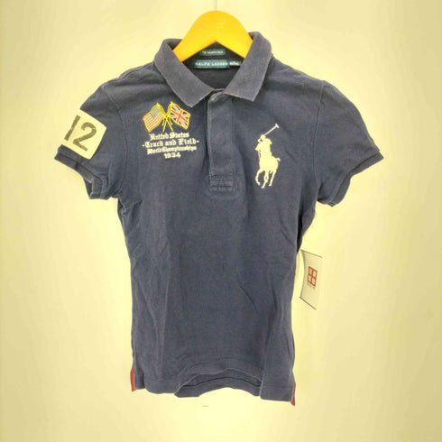 ラルフローレン RALPH LAUREN THE SKINNY POLO デカポニー刺繍 ポロシャツ レディース import:S
