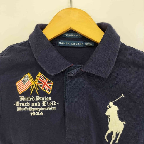 ラルフローレン RALPH LAUREN THE SKINNY POLO デカポニー刺繍 ポロシャツ レディース import:S