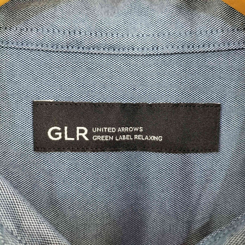 ユナイテッドアローズグリーンレーベルリラクシング UNITED ARROWS green label relaxing オックスフォード ボタンダウン シャツ ―ストレッチ― メンズ import:L