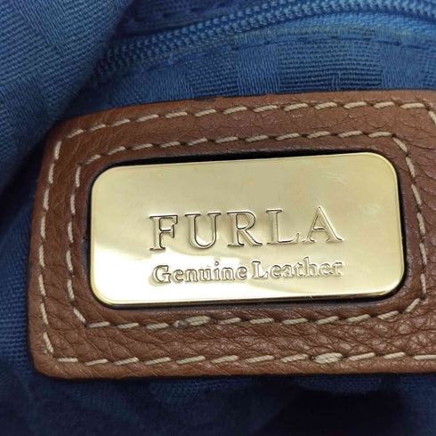 フルラ FURLA シボ革 レザー ハンドバッグ レディース