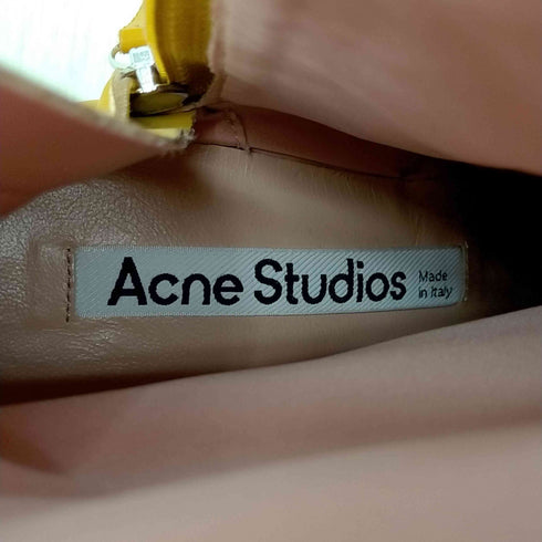 アクネストゥディオズ ACNE STUDIOS スクエアトゥ サイドジップブーツ レディース 38