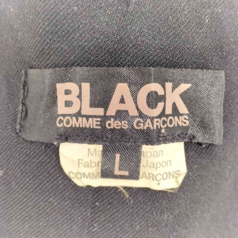 ブラックコムデギャルソン BLACK COMME des GARCONS AD2018 ポリエステル 縮絨 ハーネス サスペンダー メンズ L