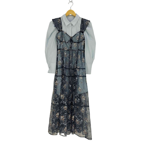 リリーブラウン Lily Brown シャツコンビワンピース レディース ONE SIZE
