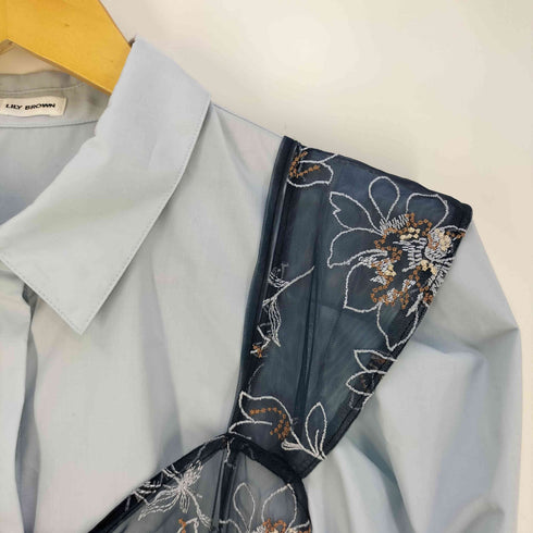 リリーブラウン Lily Brown シャツコンビワンピース レディース ONE SIZE