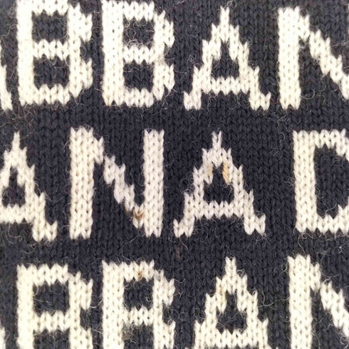 ドルチェアンドガッバーナ DOLCE&GABBANA イタリア製 LANA WOOL ロゴ 総柄 ウール マフラー メンズ