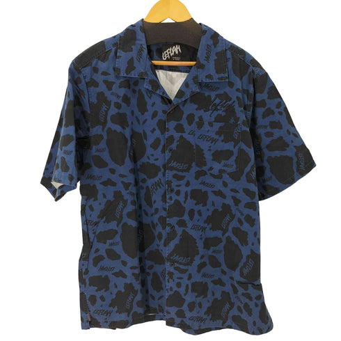 レフラー Leflah レオパードS/Sオープンカラーシャツ メンズ JPN:XXL