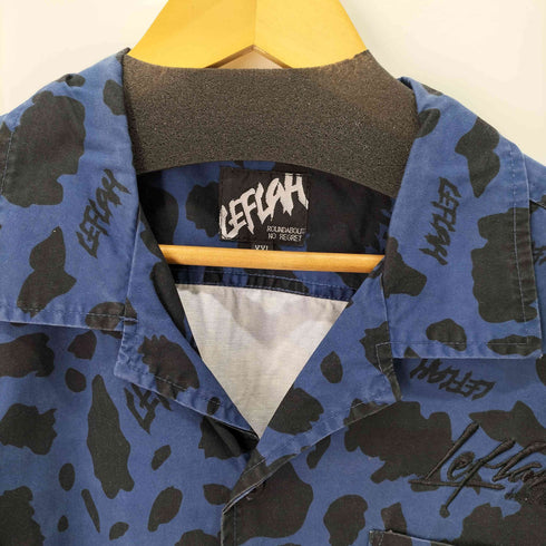 レフラー Leflah レオパードS/Sオープンカラーシャツ メンズ JPN:XXL