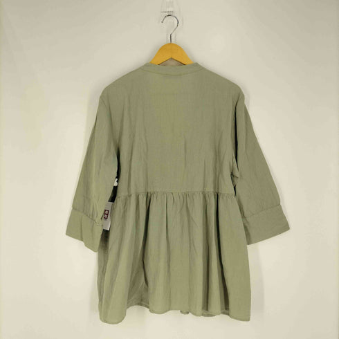 ザラ ZARA リネンコットン シャツチュニック レディース import:M