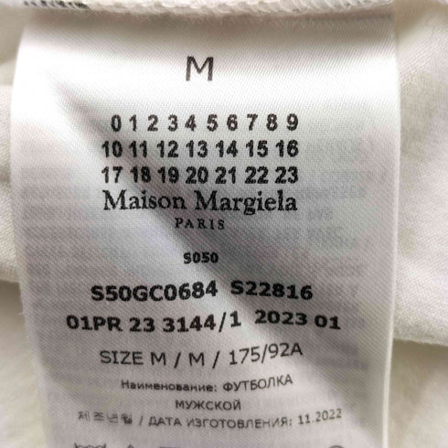 メゾンマルジェラ Maison Margiela 23SS カレンダーグラフィック ロゴTシャツ メンズ import:M
