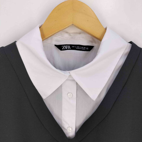 ザラ ZARA レイヤードライク プルオーバーシャツブラウス レディース import:L