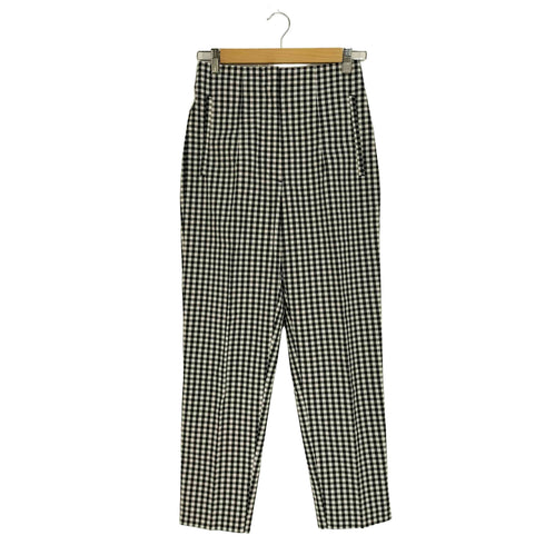 ザラ ZARA ギンガムチェック ハイウエストパンツ レディース M