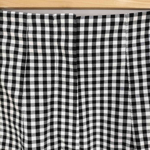 ザラ ZARA ギンガムチェック ハイウエストパンツ レディース M