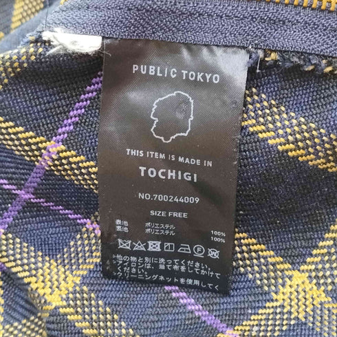 パブリックトウキョウ PUBLIC TOKYO 20SS アシメヘムチェックフレアスカート レディース FREE